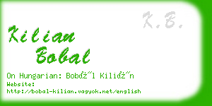 kilian bobal business card